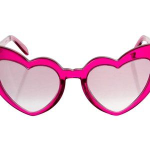 Saint Laurent Heart Shaped Sunglasses Pink